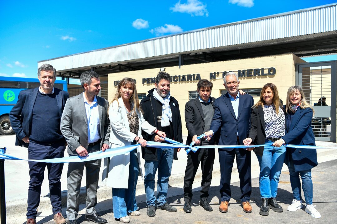 Di Tullio acompañó a Kicillof y Menéndez en la inauguración de 2 unidades penitenciarias y entrega de computadoras 
